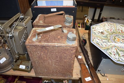 Lot 612 - TWO VINTAGE FUEL CANS, ONE MARKED 'SHELL'