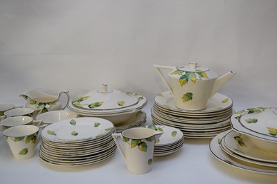 Lot 74 - Quantity of Wedgwood dinner wares in Art Deco...