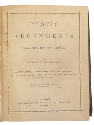 Lot 639 - Rustic Adornments for Homes of Taste by...