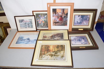 Lot 6 - Mixed Lot: Eight various framed prints