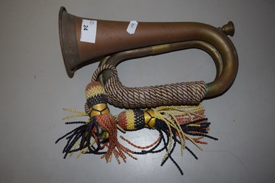 Lot 24 - A vintage copper bugle