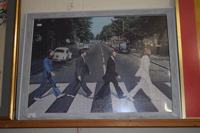 Lot 39 - A framed Beatles jigsaw puzzle