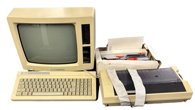 Lot 529 - An Amstrad PCW8256 computer system, including...