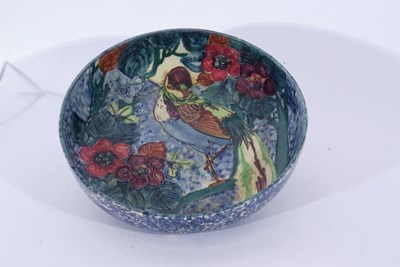 Lot 67 - Large bowl with tube lined Art Nouveau design...