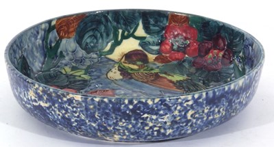 Lot 67 - Large bowl with tube lined Art Nouveau design...