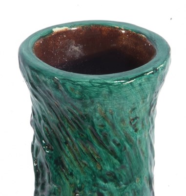 Lot 45 - An unusual Bretby vase, the green seaweed...