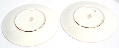 Lot 59 - Pair of Royal Worcester plates, both with gilt...