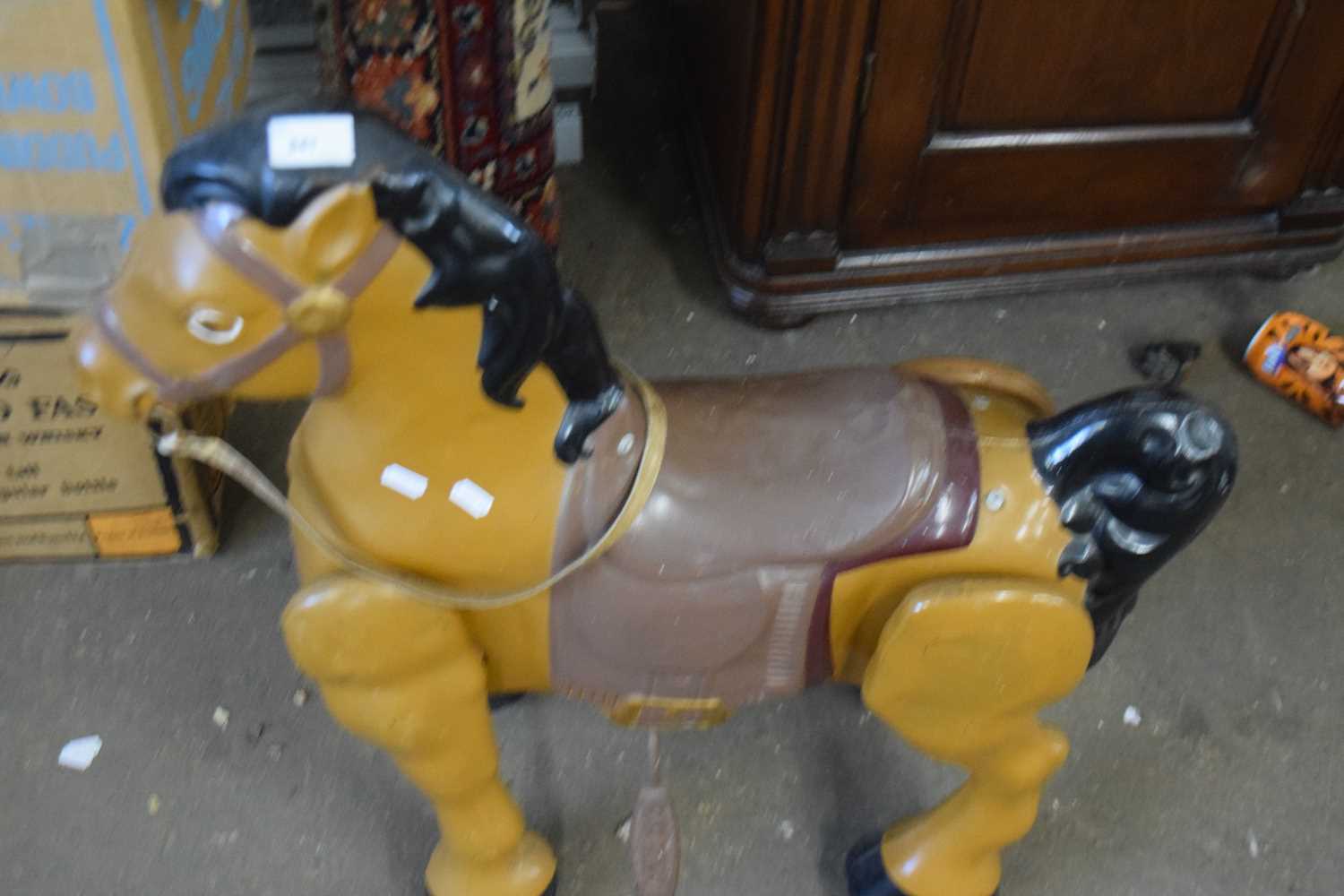 Lot 841 - A vintage Mobo toy horse