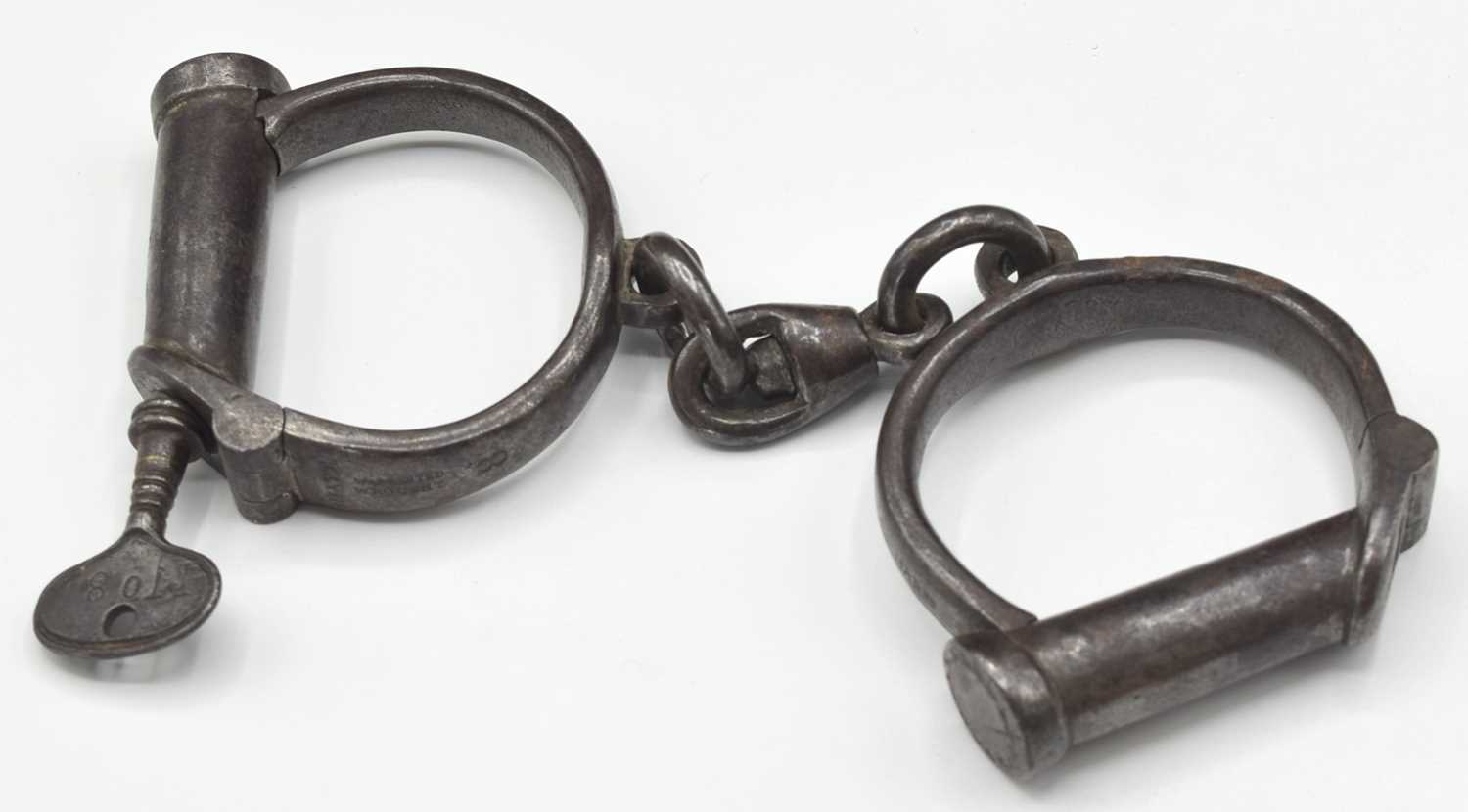 Lot 108 - Set of No.8 Hiatt warranted wrought police...
