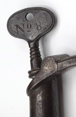 Lot 108 - Set of No.8 Hiatt warranted wrought police...