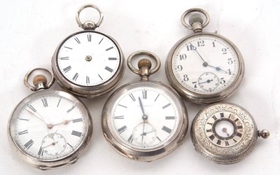 Lot 333 - Mixed Lot: Five vintage pocket watches to...