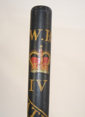 Lot 83 - 1830s William IV painted wooden police...
