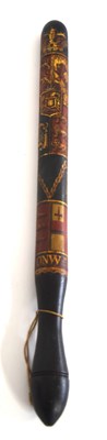 Lot 85 - William IV painted wooden police truncheon...