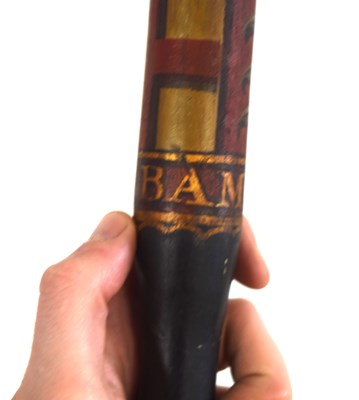 Lot 85 - William IV painted wooden police truncheon...