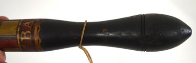 Lot 85 - William IV painted wooden police truncheon...