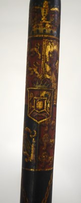 Lot 85 - William IV painted wooden police truncheon...