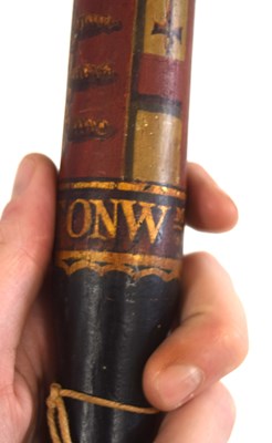 Lot 85 - William IV painted wooden police truncheon...