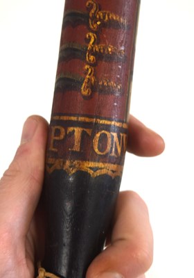 Lot 85 - William IV painted wooden police truncheon...