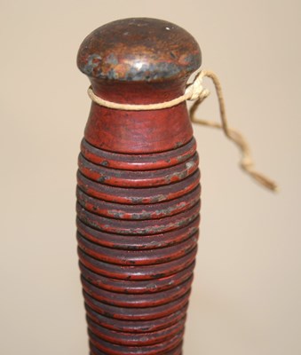 Lot 84 - William IV / Victorian painted turned wooden...