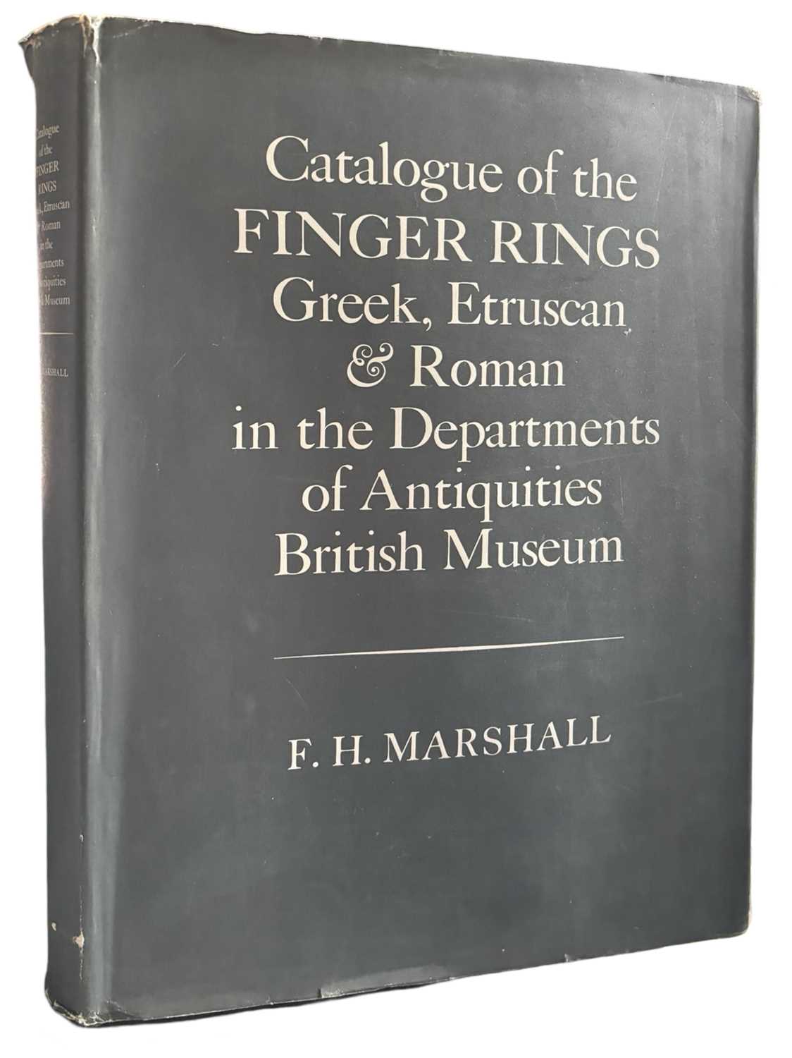 Lot 66 - F H MARSHALL: CATALOGUE OF THE FINGER RINGS...