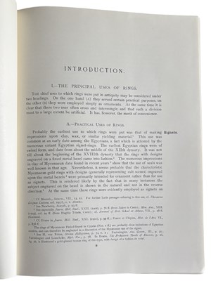 Lot 66 - F H MARSHALL: CATALOGUE OF THE FINGER RINGS...