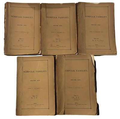 Lot 1252 - WALTER RYE: NORFOLK FAMILIES, Norwich, Goose...