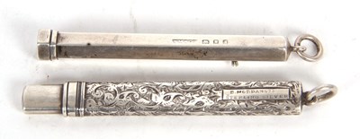 Lot 179 - An S Mordan & Co silver cased retractable...