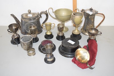 Lot 3 - Quantity of various silver plated trophies,...