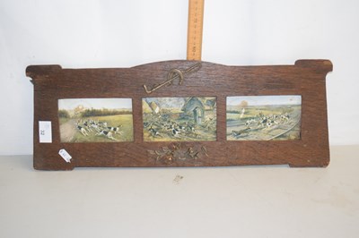 Lot 32 - Framed set of three prints of fox hunting scenes