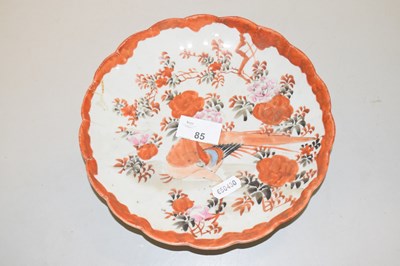 Lot 85 - Oriental hand painted plate with motifs of...