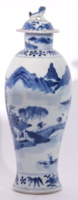 Lot 133 - Chinese porcelain vase and a cover finely...