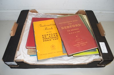 Lot 97 - BOX VARIOUS CAR OWNERS HANDBOOKS AND OTHER...