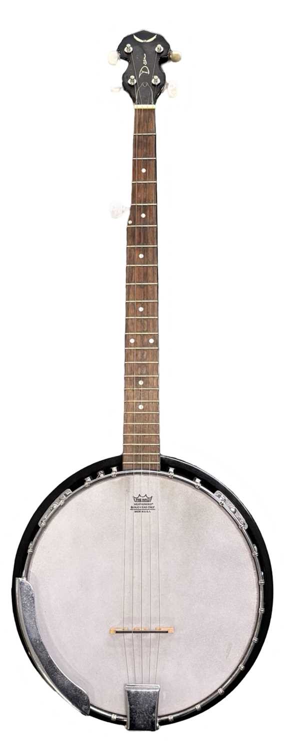 Lot 145 - A Dean 5-string banjo with Remo head