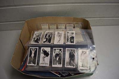Lot 124 - BOX VARIOUS CIGARETTE CARDS, STAMPS AND OTHER...