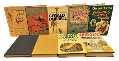 Lot 421 - GERALD DURRELL: 9 Titles: A ZOO IN MY LUGGAGE,...