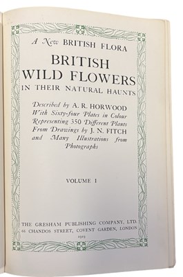 Lot 92 - A R HORWOOD: BRITISH WILD FLOWERS IN THEIR...