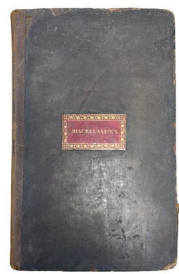 Lot 1097 - An ecclectic early 19th century scrap-book,...