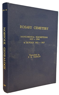 Lot 538 - P E HAMLIN (Transc): ROSARY CEMETERY -...