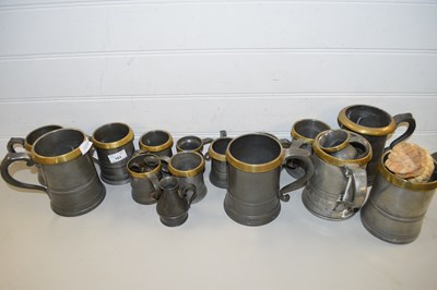 Lot 163 - COLLECTION OF 19TH CENTURY PEWTER AND BRASS...