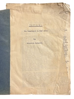 Lot 1133 - TYPESCRIPT MANUSCRIPT GERMANY. Hamburg: A...