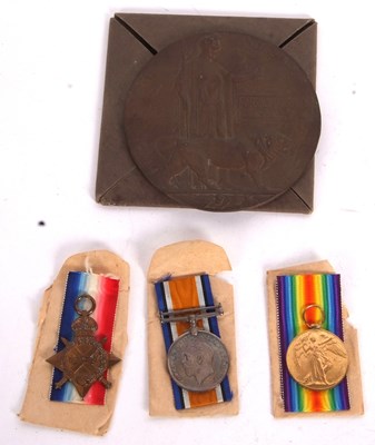 Lot 3 - Three Family First World war casualty medal...