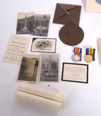 Lot 3 - Three Family First World war casualty medal...