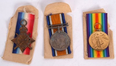 Lot 3 - Three Family First World war casualty medal...