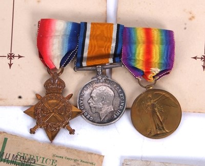 Lot 3 - Three Family First World war casualty medal...