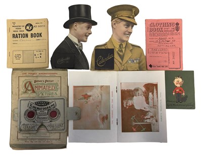 Lot 1114 - A mixed lot of ephemera, to include Ration...