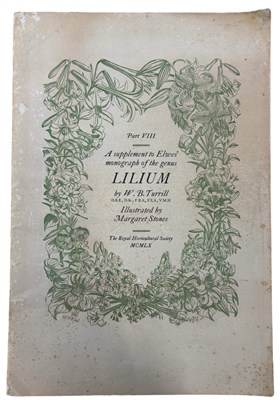 Lot 1198 - W B TURRILL AND MARGARENT STONES (Illus): A...