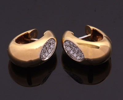 Lot 268 - A pair of 'Capri Plus' diamond earrings by...
