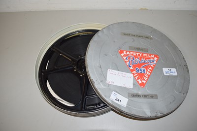 Lot 241 - VINTAGE PATHESCOPE FILM REEL 'WHAT THE PUPPY...