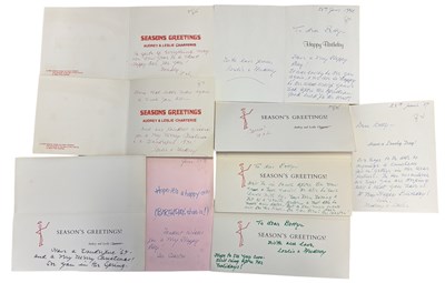 Lot 1290 - A group of greetings cards 'To Betty', from...
