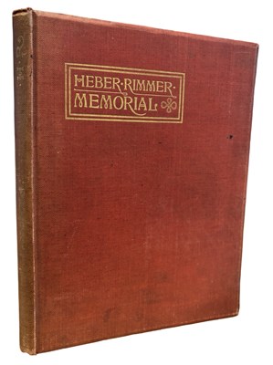 Lot 543 - HEBER RIMMER MEMORIAL [Architect and...